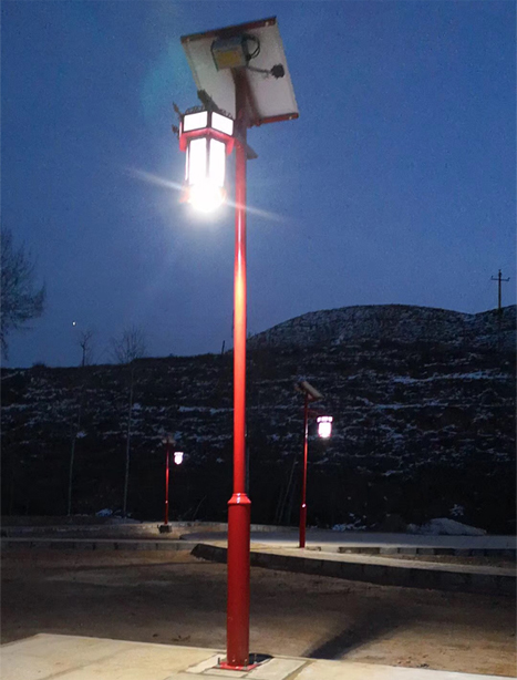 皋兰县韩家庄路灯项目